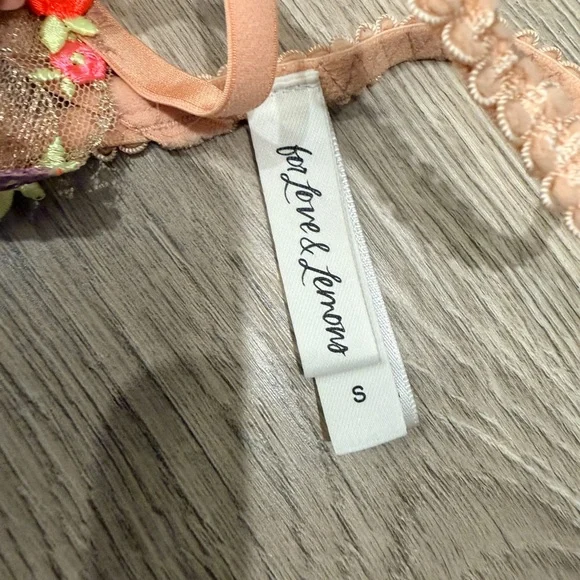 For Love And Lemons Floral Embroidered Bra Set - Multicolor - Picture 7 of 10